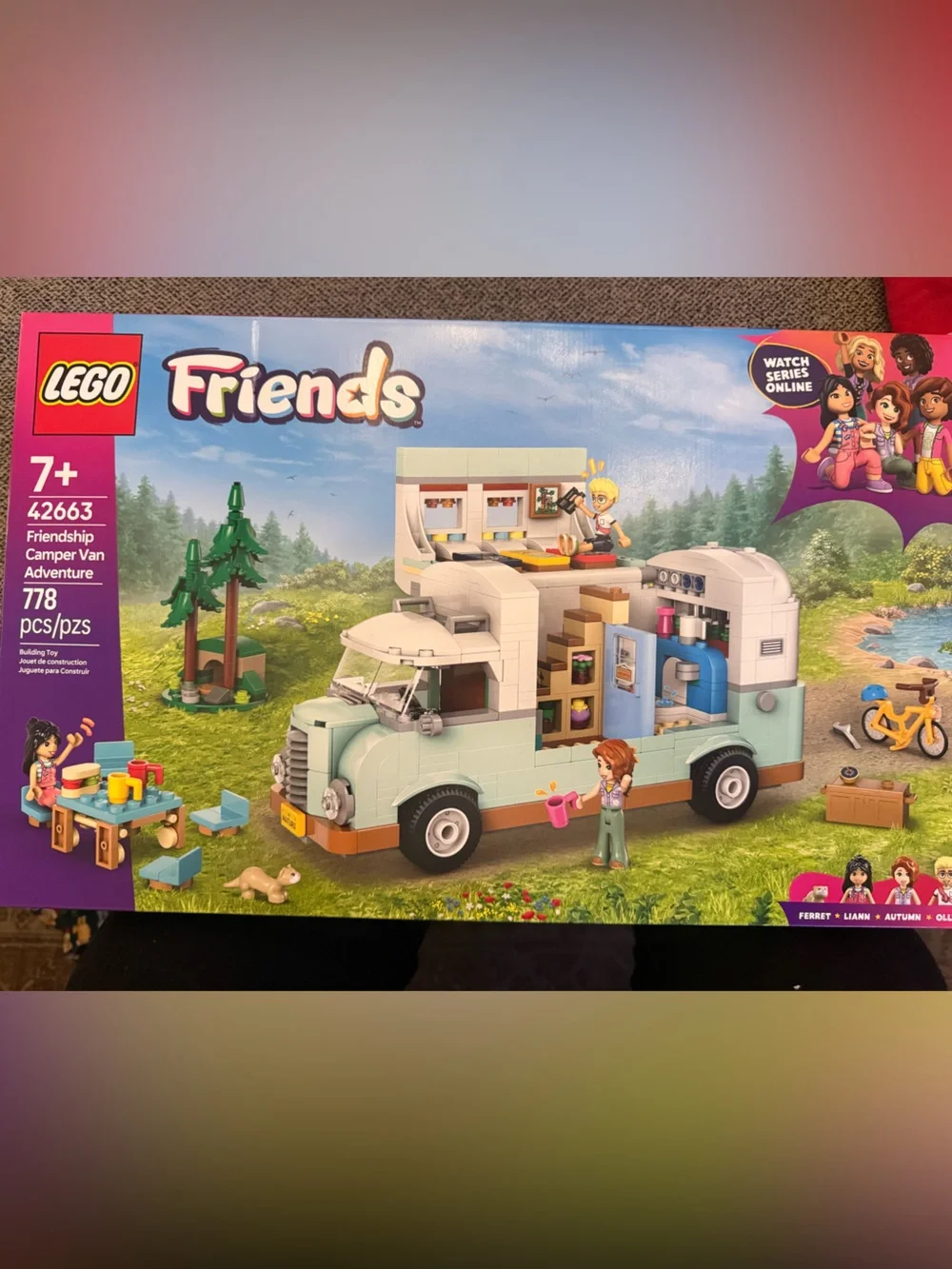 Lego Camper Van Adventure Set in Light Aqua, White, and Tan